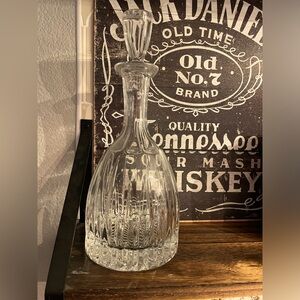 Mid century crystal decanter